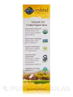 Mykind Organics Vegan D3 Spray, Vanilla Flavor - 2 Fl. Oz (58 Ml) -Garden Of Life Shop images 415