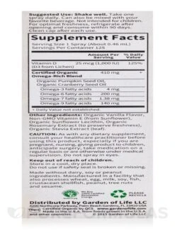 Mykind Organics Vegan D3 Spray, Vanilla Flavor - 2 Fl. Oz (58 Ml) -Garden Of Life Shop images 417