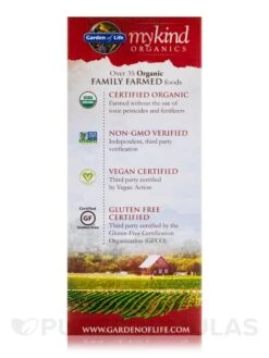 Mykind Organics Plant Iron & Organic Herbs, Organic Cranberry-Lime Liquid - 8 Oz (240 Ml) -Garden Of Life Shop images 426