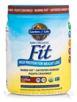 Raw Organic Fit High Protein Powder, Coffee - 16 Oz (454 Grams)