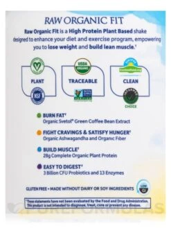Raw Organic Fit High Protein Powder, Coffee - 16 Oz (454 Grams) 13 Raw Organic Fit High Protein Powder, Coffee - 16 Oz (454 Grams) -Garden Of Life Shop images 438