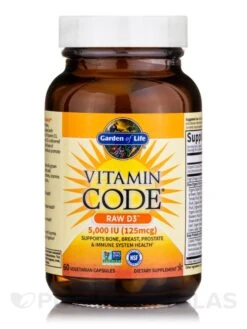 Vitamin Code® - Raw D3™ 5000 IU - 60 Vegetarian Capsules -Garden Of Life Shop images 465