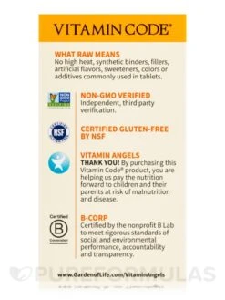 Vitamin Code® - Raw D3™ 5000 IU - 60 Vegetarian Capsules -Garden Of Life Shop images 468