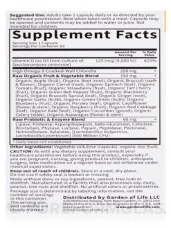 Vitamin Code® - Raw D3™ 5000 IU - 60 Vegetarian Capsules -Garden Of Life Shop images 470