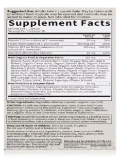 Vitamin Code® - Raw Iron - 30 Vegetarian Capsules 18 Vitamin Code® - Raw Iron - 30 Vegetarian Capsules -Garden Of Life Shop images 488