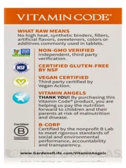 Vitamin Code® - Raw Iron - 30 Vegetarian Capsules 19 Vitamin Code® - Raw Iron - 30 Vegetarian Capsules -Garden Of Life Shop images 489