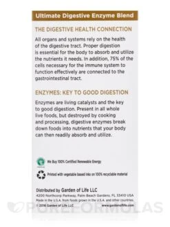Omega-Zyme Ultra - 90 Vegetarian Capsules -Garden Of Life Shop images 5