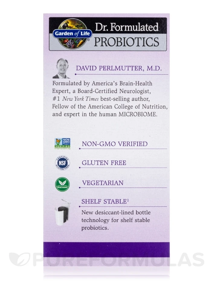 Dr. Formulated Probiotics Mood+ (Shelf Stable) - 60 Vegetarian Capsules 6 Dr. Formulated Probiotics Mood+ (Shelf Stable) - 60 Vegetarian Capsules - Image 6