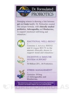 Dr. Formulated Probiotics Mood+ (Shelf Stable) - 60 Vegetarian Capsules 17 Dr. Formulated Probiotics Mood+ (Shelf Stable) - 60 Vegetarian Capsules -Garden Of Life Shop images 503