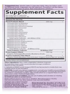 Dr. Formulated Probiotics Mood+ (Shelf Stable) - 60 Vegetarian Capsules 18 Dr. Formulated Probiotics Mood+ (Shelf Stable) - 60 Vegetarian Capsules -Garden Of Life Shop images 504