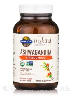 Mykind Organics Ashwaganda Stress & Mood - 60 Vegan Tablets -Garden Of Life Shop images 531
