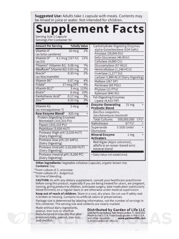 Raw Enzymes™ Women 50 & Wiser - 90 Vegetarian Capsules 5 Raw Enzymes™ Women 50 & Wiser - 90 Vegetarian Capsules - Image 5