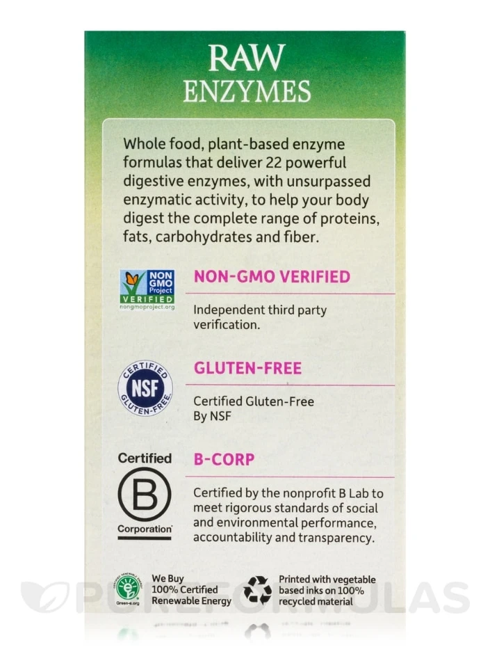 Raw Enzymes™ Women 50 & Wiser - 90 Vegetarian Capsules 6 Raw Enzymes™ Women 50 & Wiser - 90 Vegetarian Capsules - Image 6