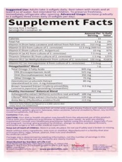 Oceans 3™ - Healthy Hormones™ - 90 Softgels -Garden Of Life Shop images 56