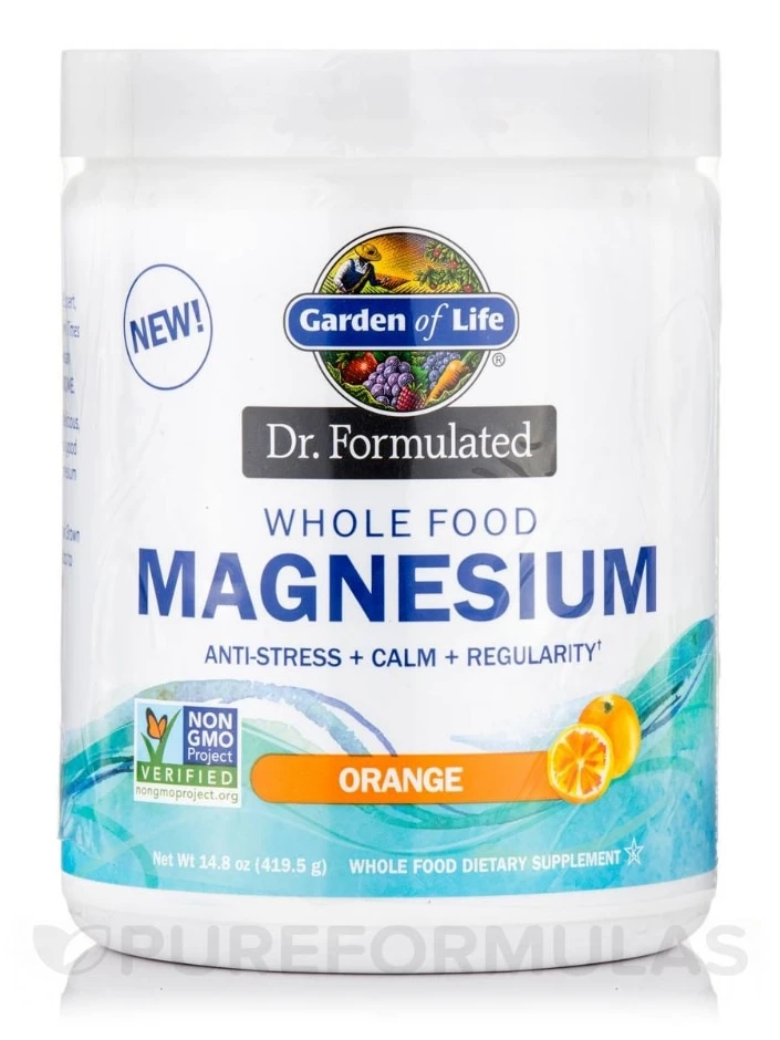 Dr. Formulated Whole Food Magnesium, Orange Flavor - 14.8 Oz (419.5 Grams) 1 Dr. Formulated Whole Food Magnesium, Orange Flavor - 14.8 Oz (419.5 Grams)