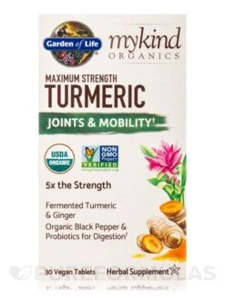 Mykind Organics Maximum Strength Turmeric Joints & Mobility - 30 Vegan Tablets -Garden Of Life Shop images 567