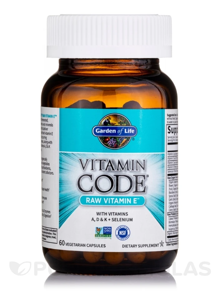 Vitamin Code® - Vitamin E - 60 Capsules 3 Vitamin Code® - Vitamin E - 60 Capsules - Image 3