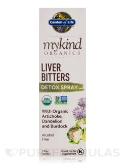 Mykind Organics Liver Bitters Detox Spray - 2 Fl. Oz (58 Ml) -Garden Of Life Shop images 590