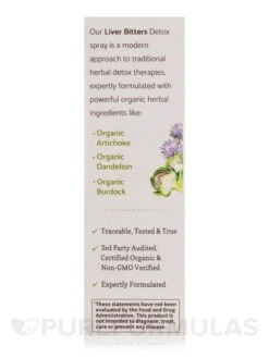 Mykind Organics Liver Bitters Detox Spray - 2 Fl. Oz (58 Ml) -Garden Of Life Shop images 593