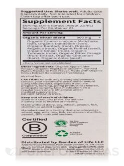 Mykind Organics Liver Bitters Detox Spray - 2 Fl. Oz (58 Ml) -Garden Of Life Shop images 594