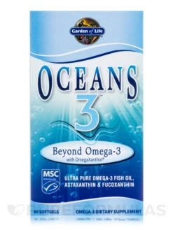 Oceans 3™ - Beyond Omega 3™ - 60 Softgels -Garden Of Life Shop images 601