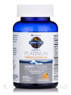 Minami Supercritical Platinum Omega-3 Fish Oil, Orange Flavor - 60 Softgels -Garden Of Life Shop images 611