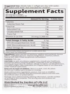 Minami Supercritical Platinum Omega-3 Fish Oil, Orange Flavor - 60 Softgels -Garden Of Life Shop images 616