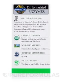Dr. Formulated Enzymes Organic Digest+ - 90 Vegan Chewables 16 Dr. Formulated Enzymes Organic Digest+ - 90 Vegan Chewables -Garden Of Life Shop images 625