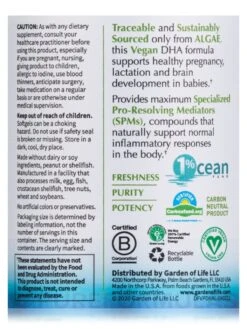Dr. Formulated Prenatal DHA Vegan - 30 Softgels 11 Dr. Formulated Prenatal DHA Vegan - 30 Softgels -Garden Of Life Shop images 636