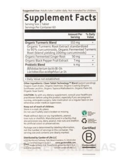 Mykind Organics Extra Strength Turmeric Inflammatory Response - 60 Vegan Tablets -Garden Of Life Shop images 640