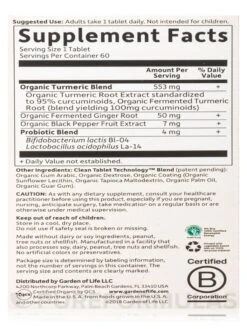 Mykind Organics Extra Strength Turmeric Inflammatory Response - 60 Vegan Tablets -Garden Of Life Shop images 645