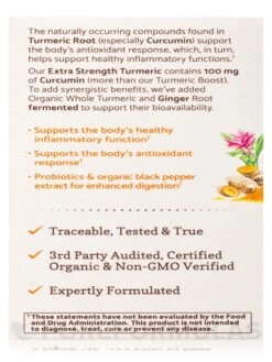Mykind Organics Extra Strength Turmeric Inflammatory Response - 60 Vegan Tablets -Garden Of Life Shop images 647
