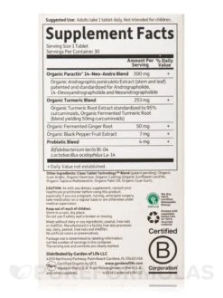 Mykind Organics Turmeric Pain Relief - 30 Vegan Tablets -Garden Of Life Shop images 651