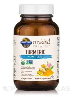 Mykind Organics Turmeric Pain Relief - 30 Vegan Tablets -Garden Of Life Shop images 655