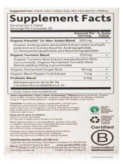 Mykind Organics Turmeric Pain Relief - 30 Vegan Tablets -Garden Of Life Shop images 656