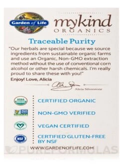 Mykind Organics Turmeric Pain Relief - 30 Vegan Tablets -Garden Of Life Shop images 657