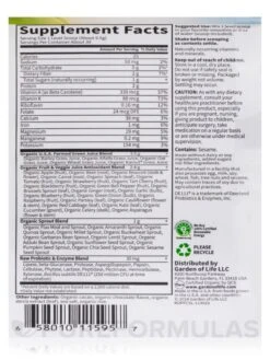 Raw Organic Perfect Food® Green Superfood Juiced Greens Powder, Chocolate Flavor - 11.9 Oz (338 Grams) -Garden Of Life Shop images 663