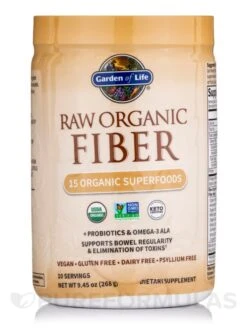 Raw Organic Fiber Powder - 9 Oz (268 Grams)