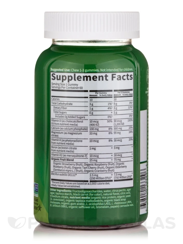 Vitamin Code® Calcium & Magnesium, Raspberry Flavor - 60 Gummies 2 Vitamin Code® Calcium & Magnesium, Raspberry Flavor - 60 Gummies - Image 2