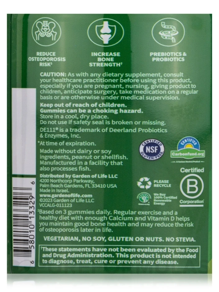 Vitamin Code® Calcium & Magnesium, Raspberry Flavor - 60 Gummies 5 Vitamin Code® Calcium & Magnesium, Raspberry Flavor - 60 Gummies - Image 5