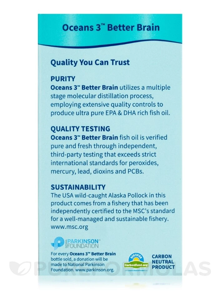 Oceans 3™ - Better Brain - 90 Softgels 6 Oceans 3™ - Better Brain - 90 Softgels - Image 6