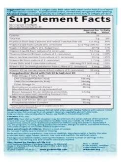 Oceans 3™ - Better Brain - 90 Softgels 18 Oceans 3™ - Better Brain - 90 Softgels -Garden Of Life Shop images 72