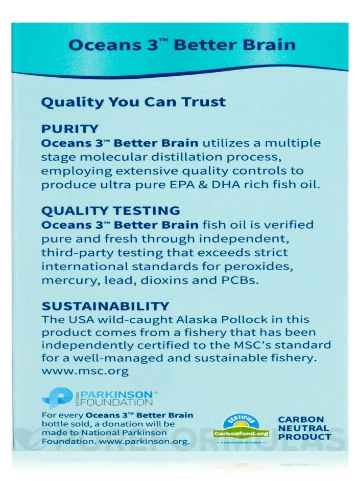 Oceans 3™ - Better Brain - 90 Softgels 9 Oceans 3™ - Better Brain - 90 Softgels - Image 9