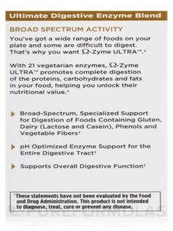 Omega-Zyme Ultra - 90 Vegetarian Capsules -Garden Of Life Shop images 9
