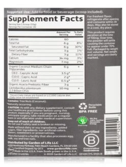 Dr. Formulated Keto Organic MCT Powder - 10.58 Oz (300 Grams) 8 Dr. Formulated Keto Organic MCT Powder - 10.58 Oz (300 Grams) -Garden Of Life Shop images 95