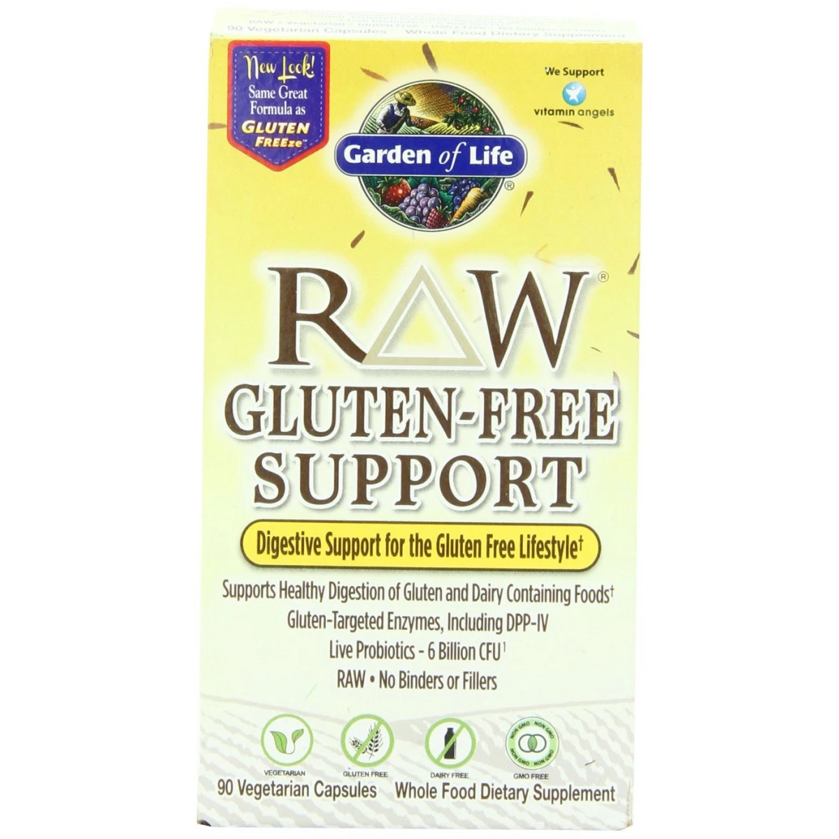 Garden Of Life RAW Gluten Free Support, 90 Capsule 1 Garden Of Life RAW Gluten Free Support, 90 Capsule
