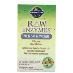 Garden Of Life RAW Enzymes(TM) Men 50 And Wiser, 90 Capsules