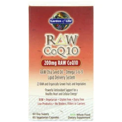 Garden Of Life RAW CoQ10, 60 Capsules