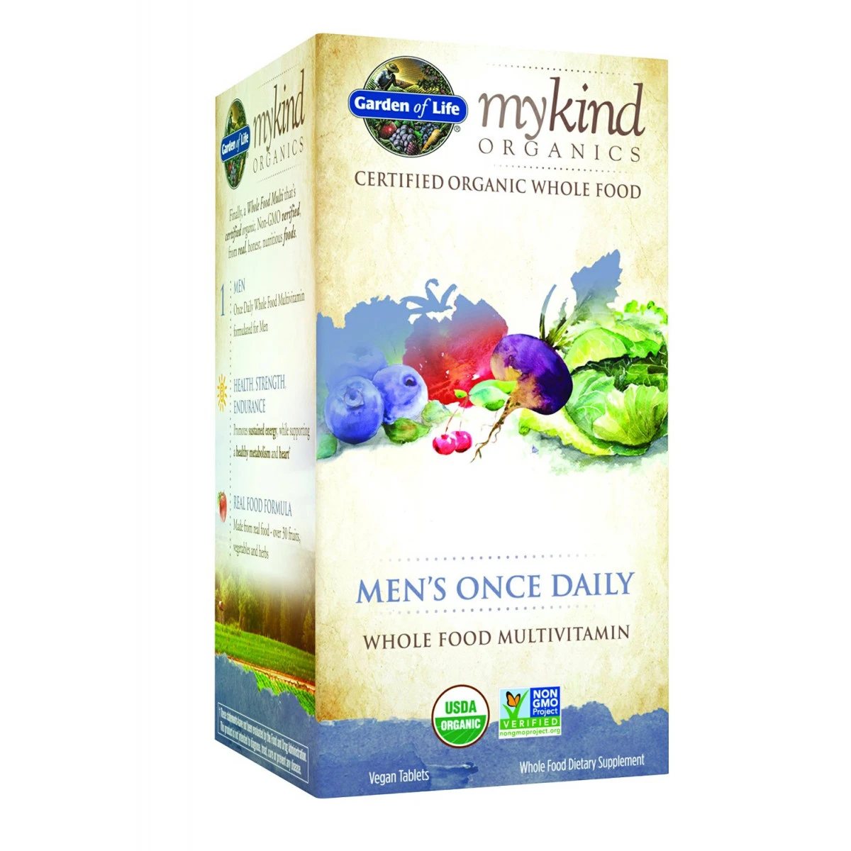 Garden Of Life Mykind Organics Men's Once Daily, 60c Organic Tablet 1 Garden Of Life Mykind Organics Men's Once Daily, 60c Organic Tablet