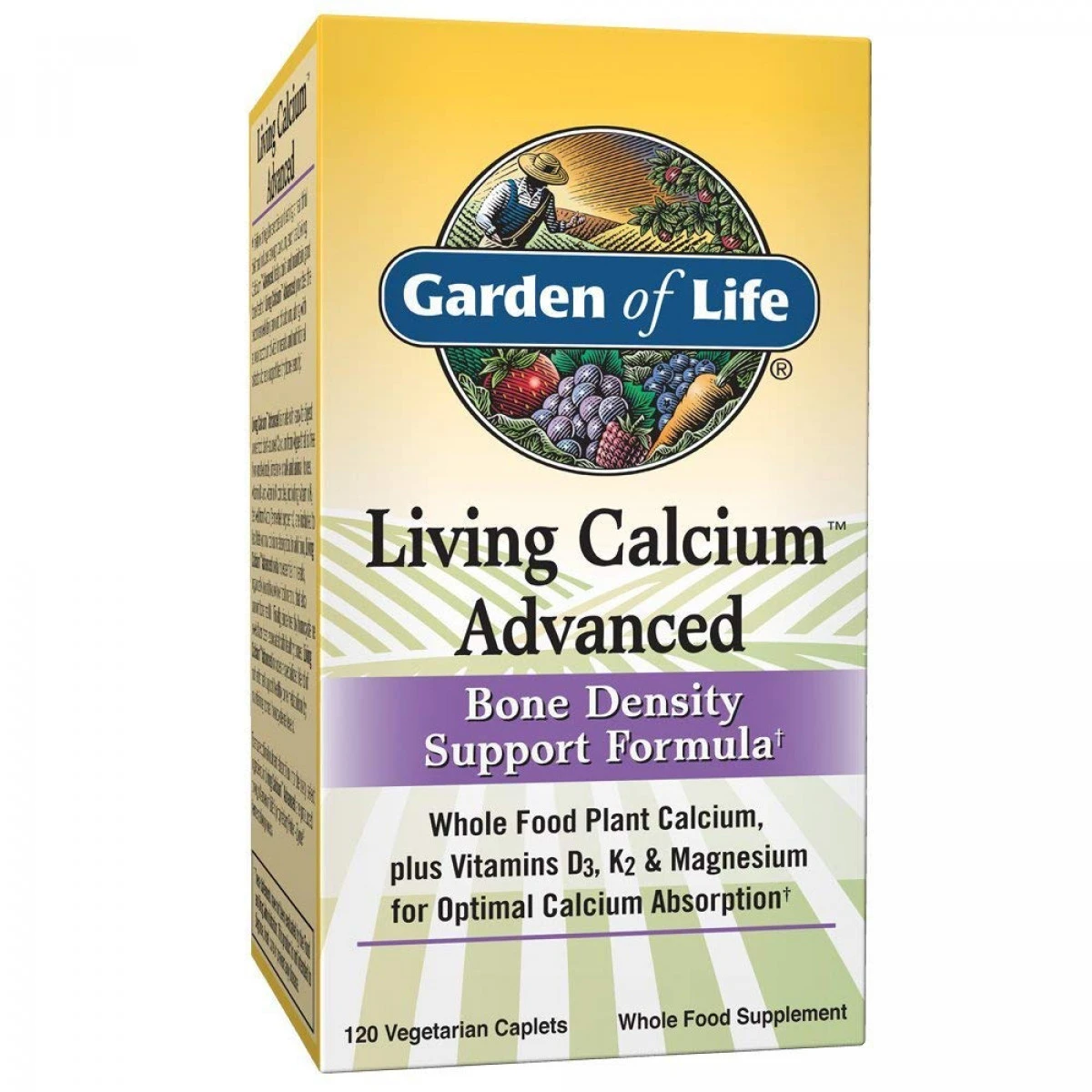 Garden Of Life Bone Strength Calcium Supplement - Living Calcium Advanced Bone Health And Density Support, Vegan, 120 Caplets 1 Garden Of Life Bone Strength Calcium Supplement - Living Calcium Advanced Bone Health And Density Support, Vegan, 120 Caplets